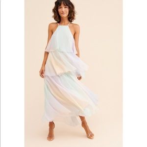 OPT Elena Tiered Maxi Dress